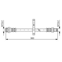 Brake Hose BOSCH 1987481061 OE Ref K1306893080