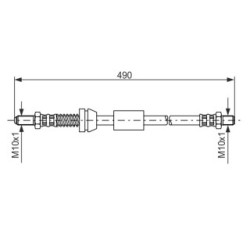 Brake Hose BOSCH 1987481069 OE Ref 0K56A 43980A