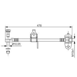 Flexible de frein BOSCH 1987481070 pour FORD TRANSIT OE YC152078EA BOSCH