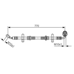 Brake Hose BOSCH 1987481071 OE Ref 51550 60A31 000