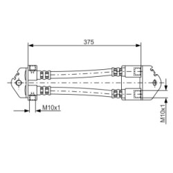 Brake Hose BOSCH 1987481072 OE Ref 4041436