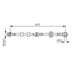 Brake Hose BOSCH 1987481088 OE Ref 4650A646