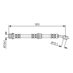 Flexible de frein BOSCH 1987481098 pour NISSAN OE 4621050Y07 BOSCH