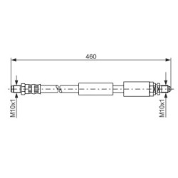 Brake Hose BOSCH 1987481114 OE Ref 7397508