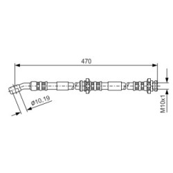 Brake Hose BOSCH 1987481149 OE Ref 46210 5F010