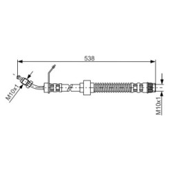 Brake Hose BOSCH 1987481151 OE Ref 46201-00Q0G