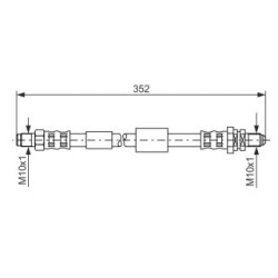Brake Hose BOSCH 1987481153 OE Ref XN312282AC