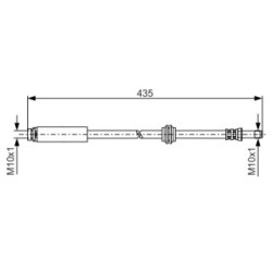 Flexible de frein BOSCH 1987481159 pour FORD C-MAX, FOCUS OE 1361292 BOSCH