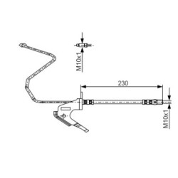 Brake Hose BOSCH 1987481161 OE Ref 13334947