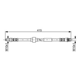 Brake Hose BOSCH 1987481165 OE Ref 82 00 688 042
