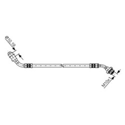 Brake Hose BOSCH 1987481227 OE Ref 46210 0F010