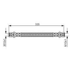 Brake Hose BOSCH 1987481281 OE Ref 993 355 139 00