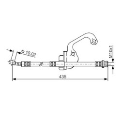 Brake Hose BOSCH 1987481299 OE Ref 58733 H1000