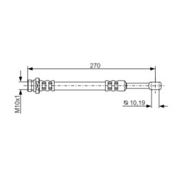 Brake Hose BOSCH 1987481300 OE Ref 58834 H1060