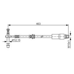 Flexible de frein BOSCH 1987481317 pour CHEVROLET, VAUXHALL OE 13220812 BOSCH