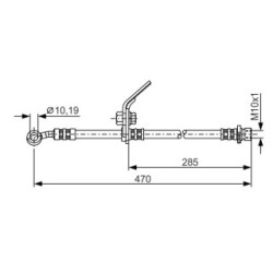 Flexible de frein BOSCH 1987481329 pour HONDA ACCORD OE 01465-SDA-A01 BOSCH