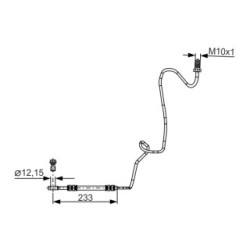 Flexible de frein BOSCH 1987481339 pour AUDI, SEAT, SKODA, VW OE 1J0611764AD BOSCH