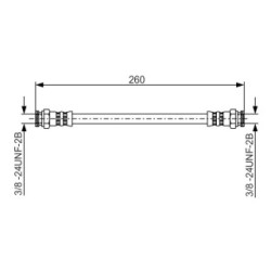 Brake Hose BOSCH 1987481346 OE Ref 77 01 348 773