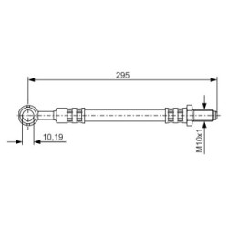 Flexible de frein BOSCH 1987481365 pour SUZUKI SAMURAI OE 5154084C00000 BOSCH