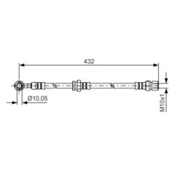 Brake Hose BOSCH 1987481383 OE Ref 96 397 202