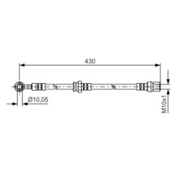 Brake Hose BOSCH 1987481384 OE Ref 96 397 203