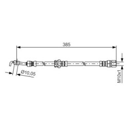 Brake Hose BOSCH 1987481385 OE Ref 96 549 725