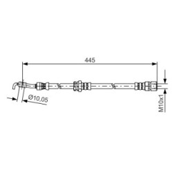 Brake Hose BOSCH 1987481386 OE Ref 96 404 804