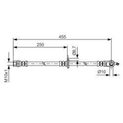 Brake Hose BOSCH 1987481389 OE Ref 90080 94213