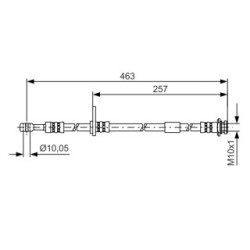 Brake Hose BOSCH 1987481401 OE Ref 51550M68K00-000