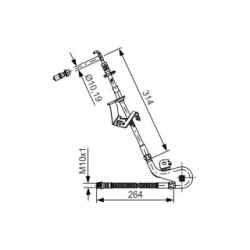 Brake Hose BOSCH 1987481427 OE Ref 4806 J3