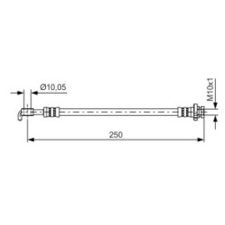 Brake Hose BOSCH 1987481434 OE Ref 46210 JD620