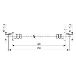 Brake Hose BOSCH 1987481441 OE Ref 4806 J2