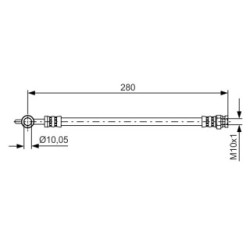 Brake Hose BOSCH 1987481444 OE Ref GJ6A-43-810A