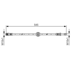 Brake Hose BOSCH 1987481454 OE Ref 639 428 12 35