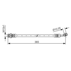 Brake Hose BOSCH 1987481456 OE Ref 587372E360