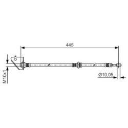 Brake Hose BOSCH 1987481498 OE Ref 58732 2E010