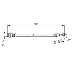 Brake Hose BOSCH 1987481499 OE Ref 58737 2E350