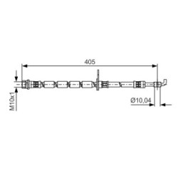 Brake Hose BOSCH 1987481524 OE Ref 1522923