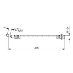 Brake Hose BOSCH 1987481526 OE Ref 12841243
