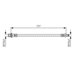 Brake Hose BOSCH 1987481527 OE Ref 9094702B95