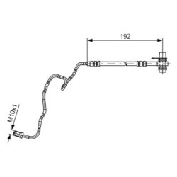 Brake Hose BOSCH 1987481536 OE Ref 6Q0 611 763 S