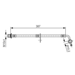 Brake Hose BOSCH 1987481550 OE Ref 9094702A21
