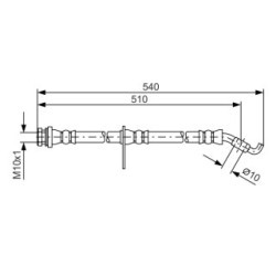 Brake Hose BOSCH 1987481560 OE Ref 93195274