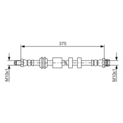 Brake Hose BOSCH 1987481563 OE Ref 31305077