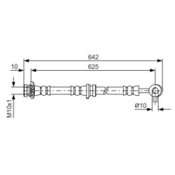 Brake Hose BOSCH 1987481572 OE Ref 46210JG01B