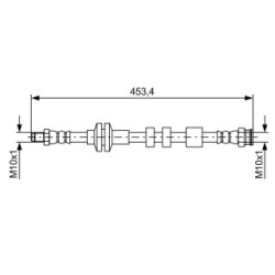 Brake Hose BOSCH 1987481574 OE Ref 51917837