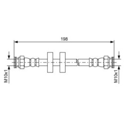 Brake Hose BOSCH 1987481581 OE Ref 51790084