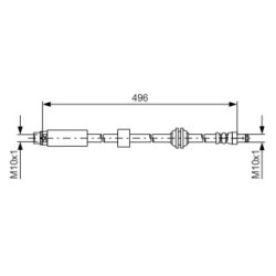 Brake Hose BOSCH 1987481590 OE Ref 34 32 6 768 124