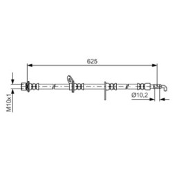 Brake Hose BOSCH 1987481596 OE Ref 9094702G70