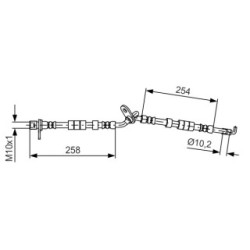Brake Hose BOSCH 1987481597 OE Ref GJ6E-43-980C